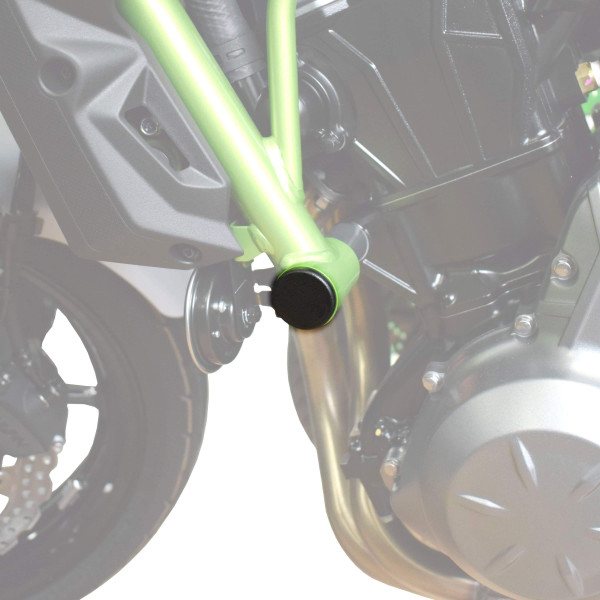 Pyramid Plastics Pyramid frame end caps | matte black | kawasaki ninja 650 2017>current